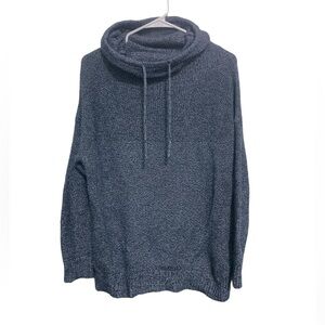 Nic + Zoe Women’s Medium Blue Cowl Neck Long Sleeve Sweater